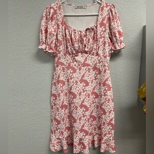 Adorable Grace Karin Pink and White Floral Dress. Size M